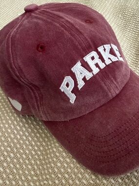 Parke valentine burgundy baseball hat Holiday P Hat – PARKE main image 4